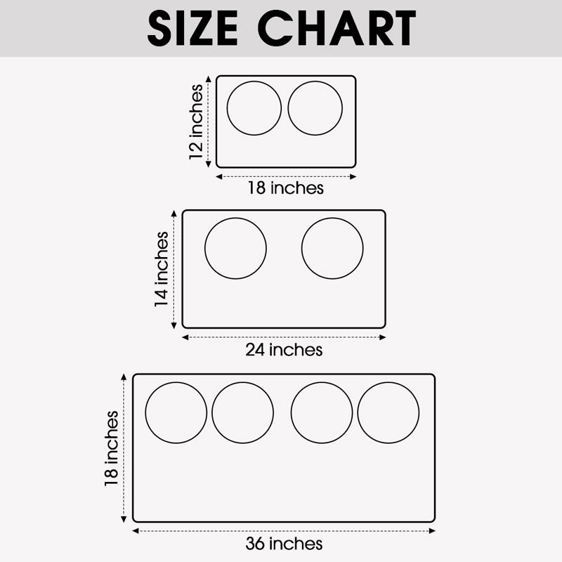Pet Food Mat Circle 