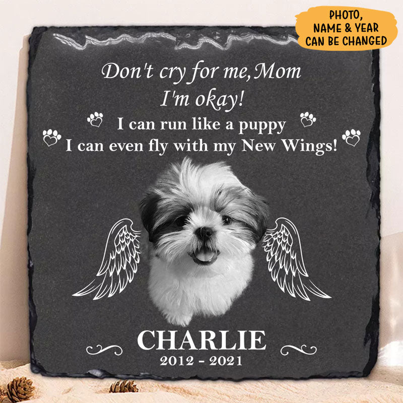 Fly With New Wings, Memorial Gift For Dog Lovers, Custom Photo, Person -  PersonalFury
