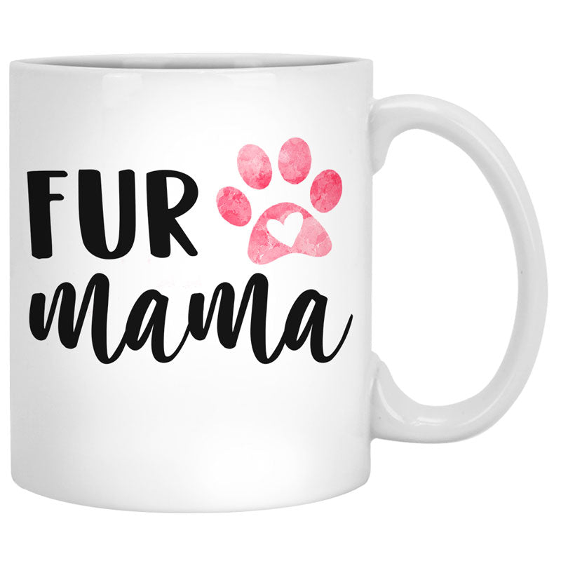 Fur Mama, Best Dog Mom Mugs, Customized Mugs for Dog Lovers, Personali -  PersonalFury