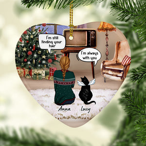 Still Talk About You Conversation, Personalized Heart Ornaments, Cat Memorial Gifts, Custom Gift for Cat Lovers