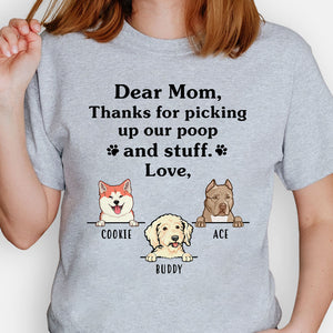 Thanks for picking up my poop and stuff, Custom T Shirt, Personalized Gifts for Dog Lovers