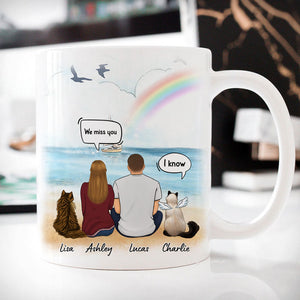I Still Talk About You I Miss You Couple, Customized Coffee Mug, Personalized Gift for Cat Lovers