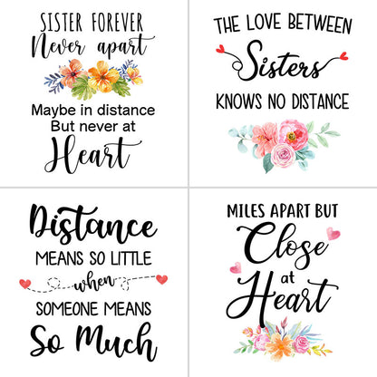 Sisters Long Distance Quotes Personalized State Colors Coffee Mug, Custom Moving Gift For Sister
