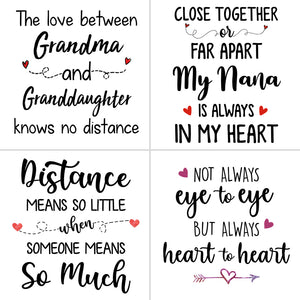 Long Distance Grandma and Granddaughter Quotes Personalized State Coffee Mug, Custom Mother's Day Gift
