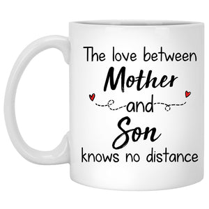 Long Distance Mother and Son Personalized State Colors Coffee Mug, Custom Gift For Mom