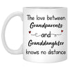 Long Distance Grandparents and Granddaughter Personalized State Colors Coffee Mug For Grandparents, Custom Family Gift
