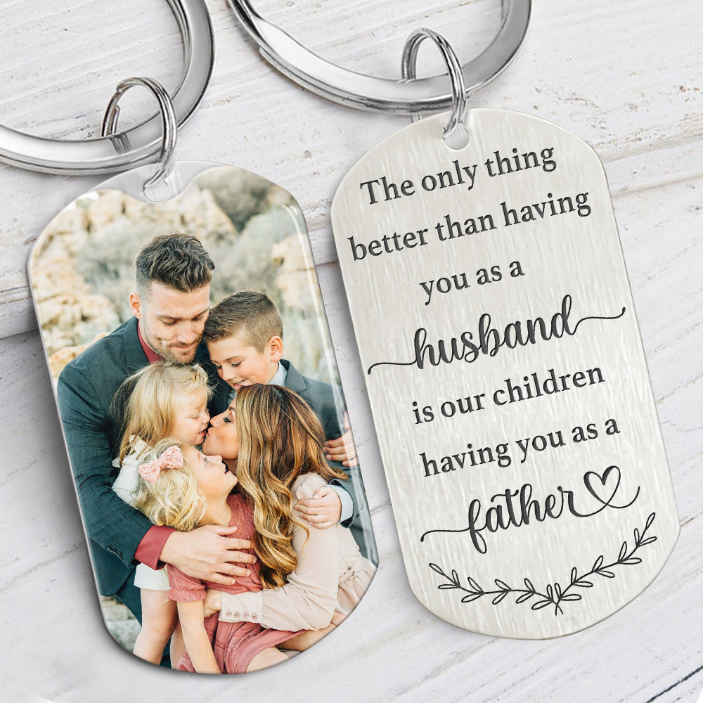 Having You As A Husband, Personalized Keychain, Gifts For Him, Custom Photo