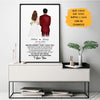 Anniversary Gift, Never Forget That I Love You, Personalized Poster, Wedding Gift
