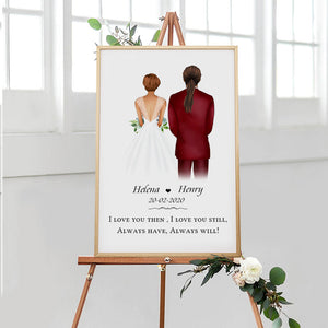 Anniversary Gift, Always Have Always Will Personalized Poster, Wedding Gift
