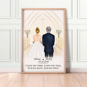 Anniversary Gift,  Always Have Always Will Personalized Poster, Church, Wedding Gift