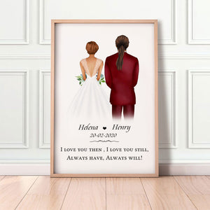 Anniversary Gift, Always Have Always Will Personalized Poster, Wedding Gift