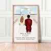 Anniversary Gift, Always Have Always Will Personalized Poster, Beach Background, Wedding Gift
