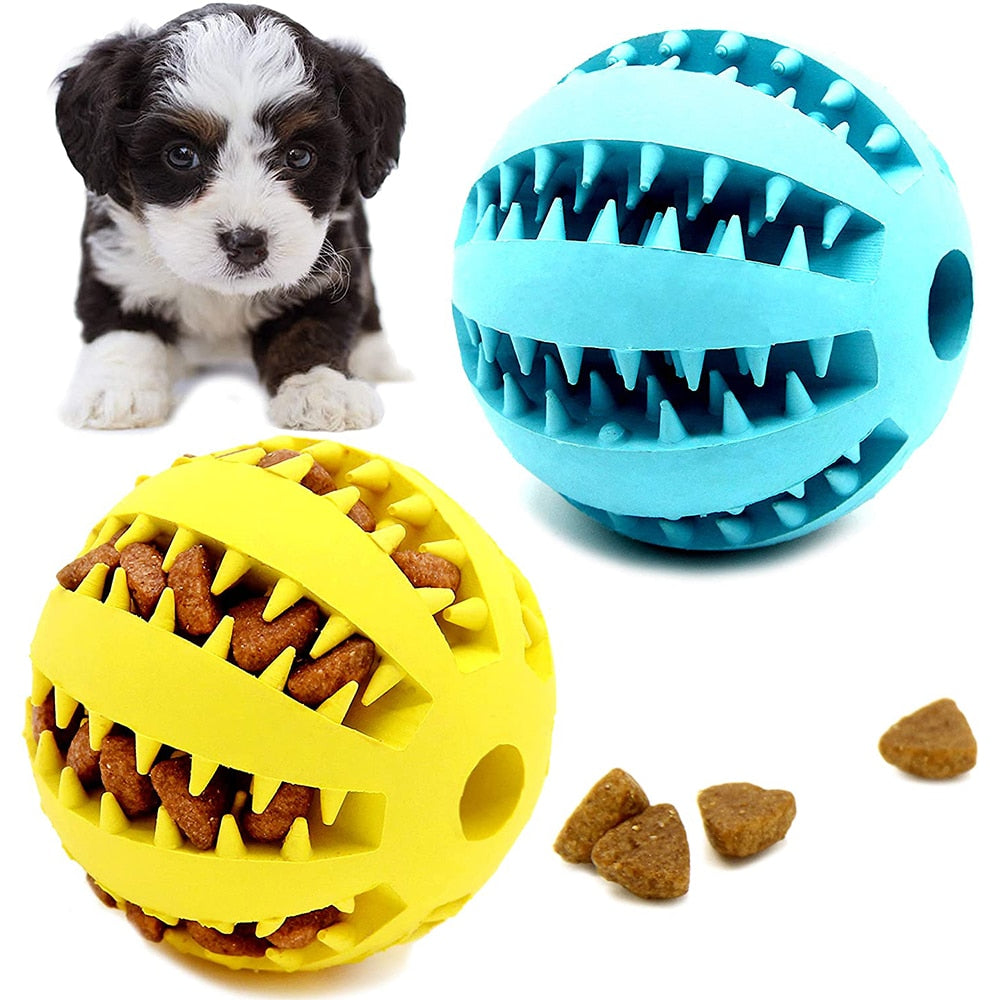 Dogs Rubber, Dog Ball For Puppy, Dogs Tooth Cleaning Snack Ball, Pet Accessories
