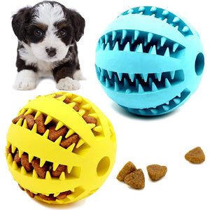Dogs Rubber, Dog Ball For Puppy, Dogs Tooth Cleaning Snack Ball