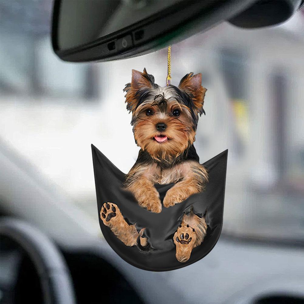 Cute Dog Cartoon Key Chain, Hanging Ornament Adorable Car Mirror & Backpack Accessory