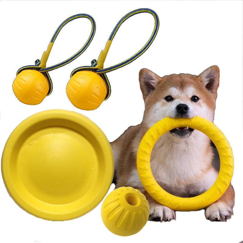 Pet Flying Discs Training Ring Puller Dog Toys For Big Dogs