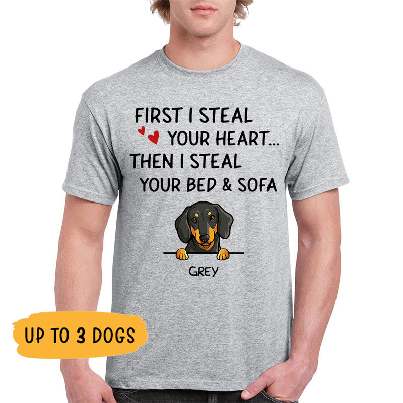 Steal Your Heart, Personalized Shirt, Customized Gifts for Dog