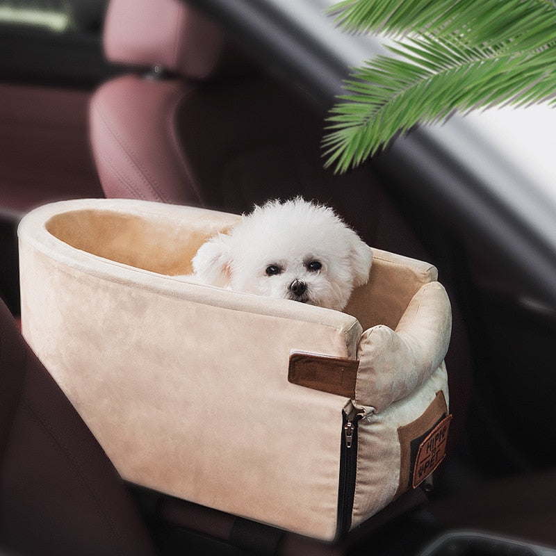 Portable Cat Dog Bed Travel Central Control Car Safety Pet Seat