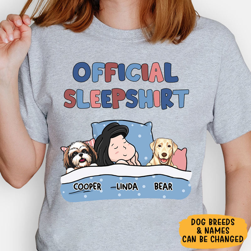 Official Dog Sleepshirt, Personalized Shirt, Custom Gifts For Dog Lovers