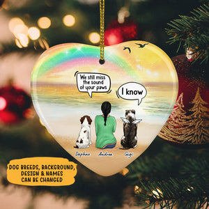 Still Talk About You, Personalized Heart Ornaments, Dog Memorial Gifts, Custom Gift for Dog Lovers