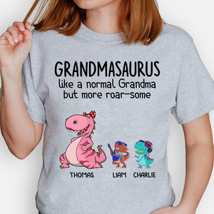 Grandmasaurus Like A Normal Grandma But More RoarSome, Personalized Shirt, Grandmother Gifts