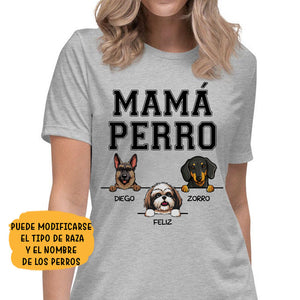 Dog Mom Spanish Espanol, Custom T Shirt, Personalized Gifts for Dog Lovers
