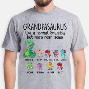 Grandpasaurus Like A Normal Grandpa But More RoarSome, Personalized Shirt, Father's Day Gifts