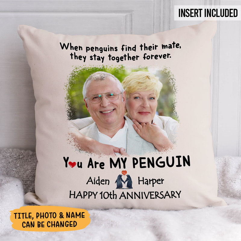  Custom Photo Pillows(Inserts Included), Couple Photo