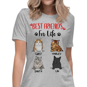 Best Friends For Life, Custom Shirt, Personalized Gifts for Cat Lovers