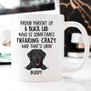 Proud Parent Of Dog Breed, Customized Coffee Mug, Personalized Gift for Dog Lovers