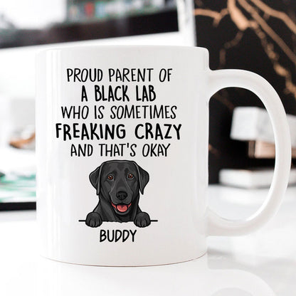 Proud Parent Of Dog Breed, Customized Coffee Mug, Personalized Gift for Dog Lovers