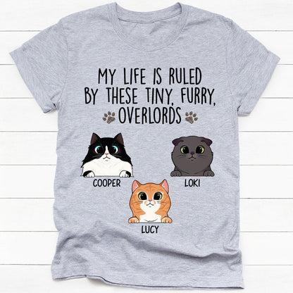 This Tiny Furry Overlord, Custom Cat Shirt, Personalized Gifts for Cat Lovers