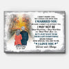 I Didn't Marry You So I Could Live With You Canvas, Sunset Background, Premium Personalized Canvas Wall Art