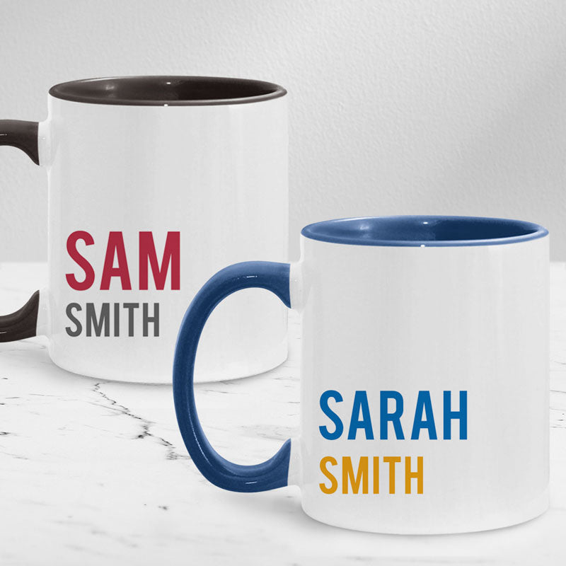 Personalized Name Mug, Custom Mug For Couples, Gift For Him, Gift For Her, Custom Gifts For Friends