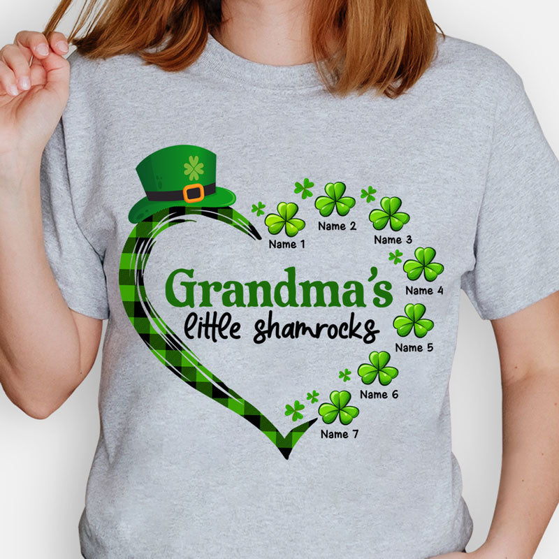 Grandma's Little Shamrocks, Personalized Shirt, St. Patrick's Day Gifts