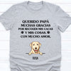 Thanks For Picking Up My Poop Spanish Espanol, Father's Day Gift, Personalized Shirt, Custom Gifts for Dog Lovers