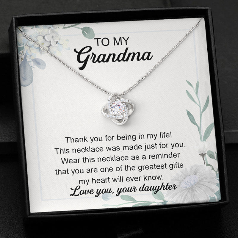 Grandma You Are Greatest Gift, Luxury Necklace, Custom Message Card Jewelry, Mother's Day Gifts