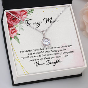 I Forgot To Say Thank You, Eternal Hope Necklace, Custom Jewelry, Mother's Day Gifts