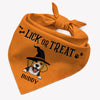 Lick Or Treat, Personalized Dog Bandana, Halloween Costumes for Dogs