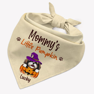Little Pumpkin Dog Bandana, Personalized Bandana, Halloween Costumes for Dogs