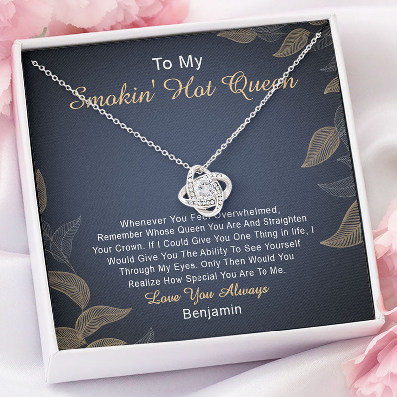 Whenever You Feel Overwhelmed, Personalized Luxury Necklace, Message Card Jewelry Gift For Her