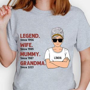 Legend Wife Mum Grandma, Personalized Shirt, Gift For Grandma, Mother's Day Gifts