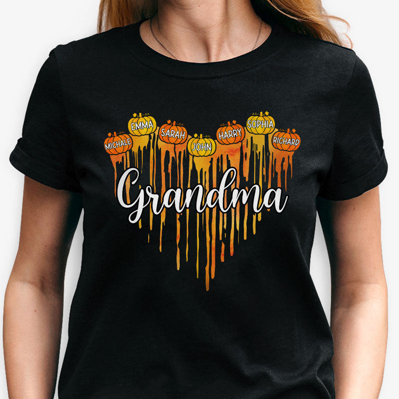 Custom Title Melting Pumpkins, Autumn Fall, Personalized Shirt, Sweater, Hoodie, Family Gift
