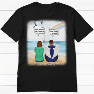 I Still Talk About You Conversation, Personalized Back Print Shirt, Memorial Gifts