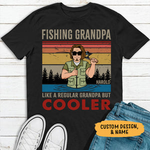 Fishing Grandpa Like A Regular Grandpa But Cooler Old Man, Fishing Shi -  PersonalFury