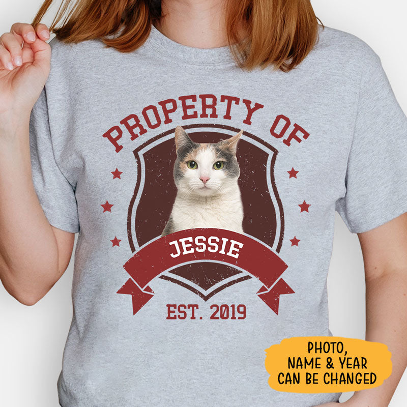 Property Of Pet, Personalized Shirt, Custom Gift For Pet Lovers, Custom Photo