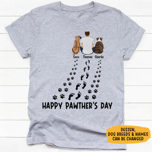 Happy Pawther's Day Dog Dad, Personalized Shirt, Gifts For Dog Lovers