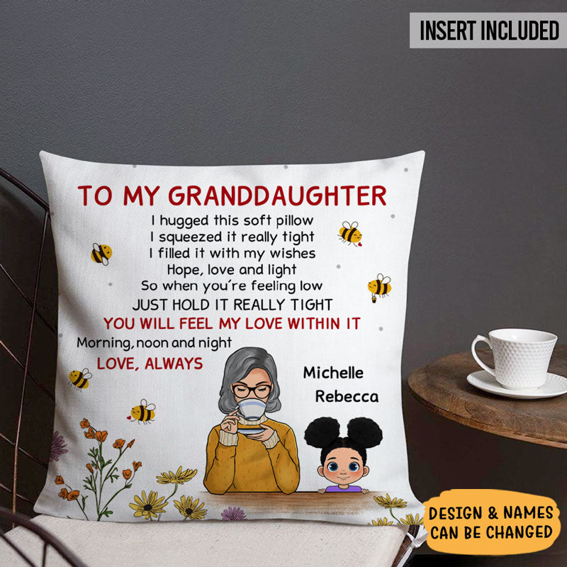You Will Feel My Love In, Personalized Pillow, Gifts For Granddaughter, Gift For Grandma