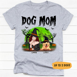 Dog Mom Witch, Halloween Gift, Custom Shirt For Dog Lovers, Personalized Gifts
