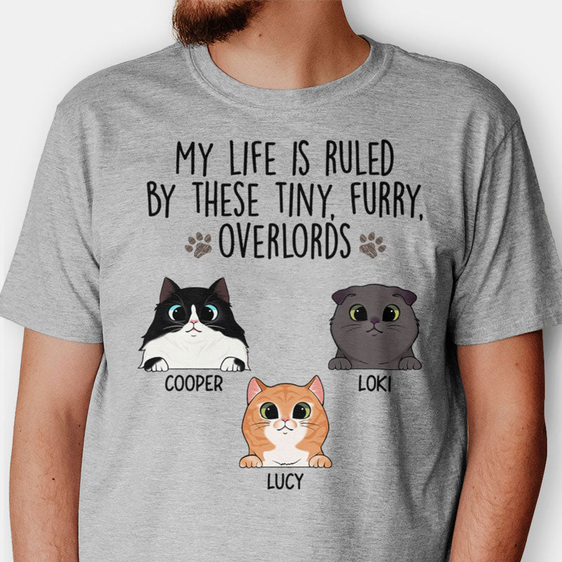 This Tiny Furry Overlord, Custom Cat Shirt, Personalized Gifts for Cat Lovers